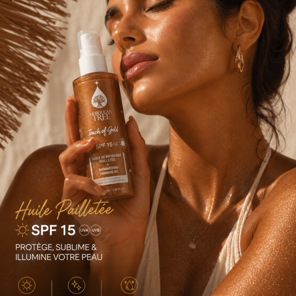 Huile Pailletée SPF 15
