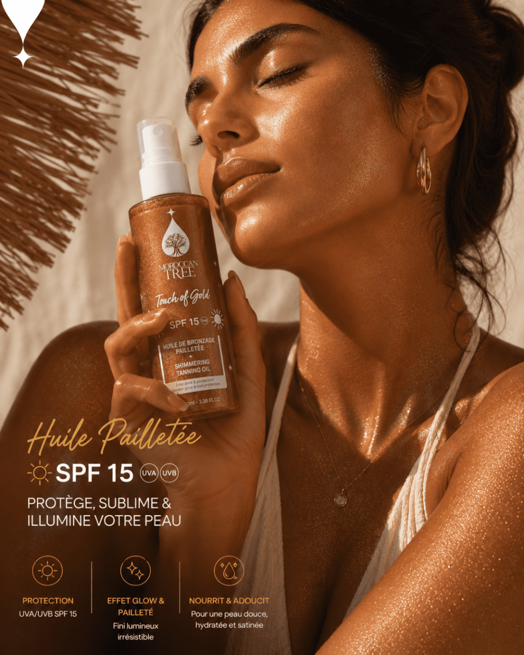 Huile Pailletée SPF 15